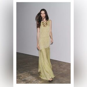ZARA JACQUARD LONG DRESS ZW COLLECTION